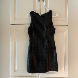 Bb Dakota black leather texture dress